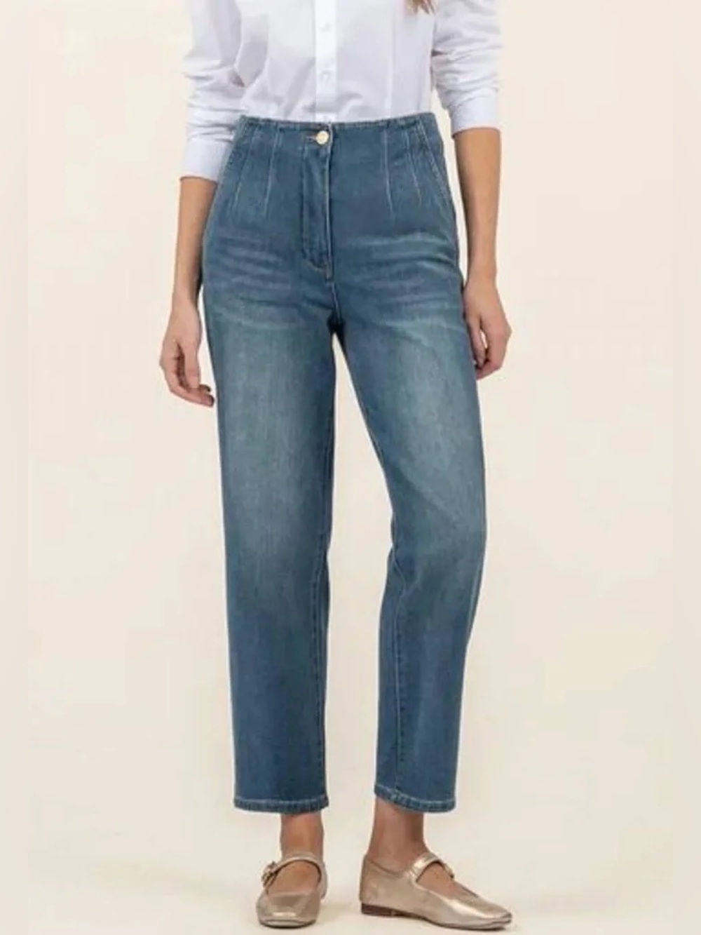 KUT from the Kloth Fay High-Rise Denim Straight Leg Jeans
